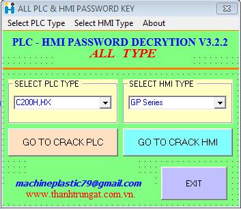 Unlock password plc & hmi